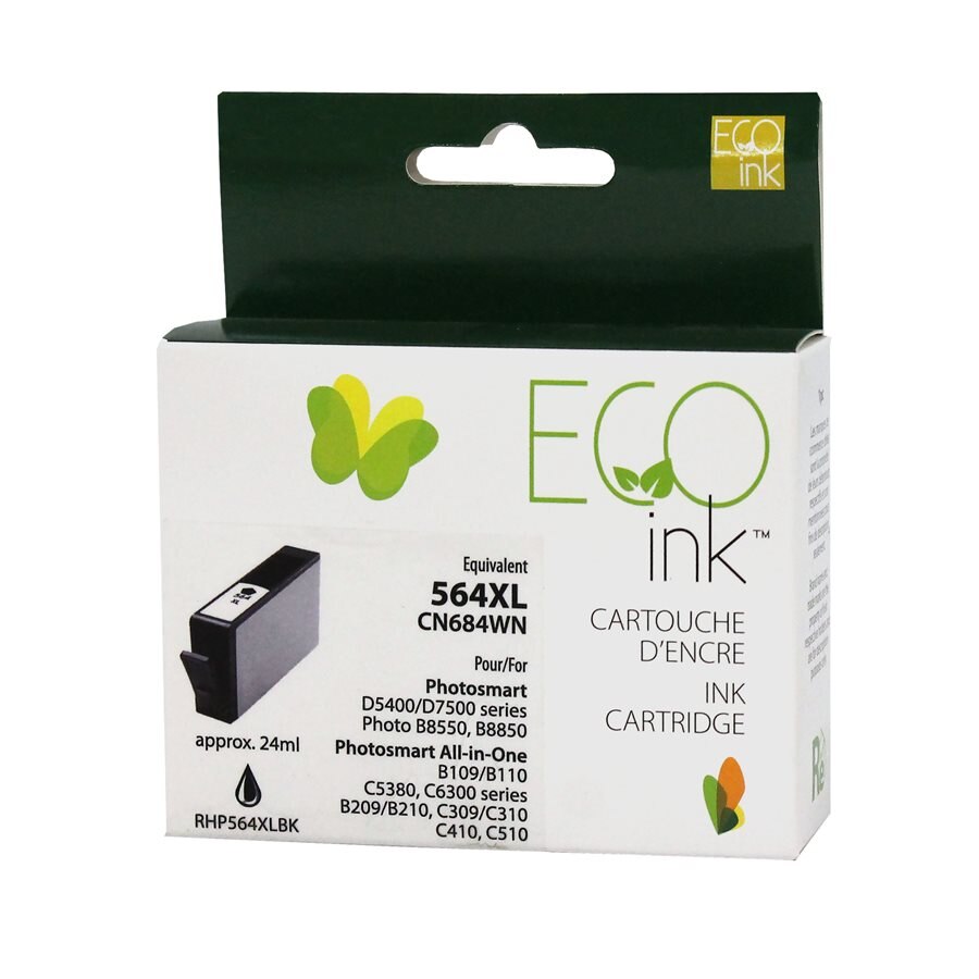 NON-OEM HP No. 564XL CN684WN Reman Black EcoInk