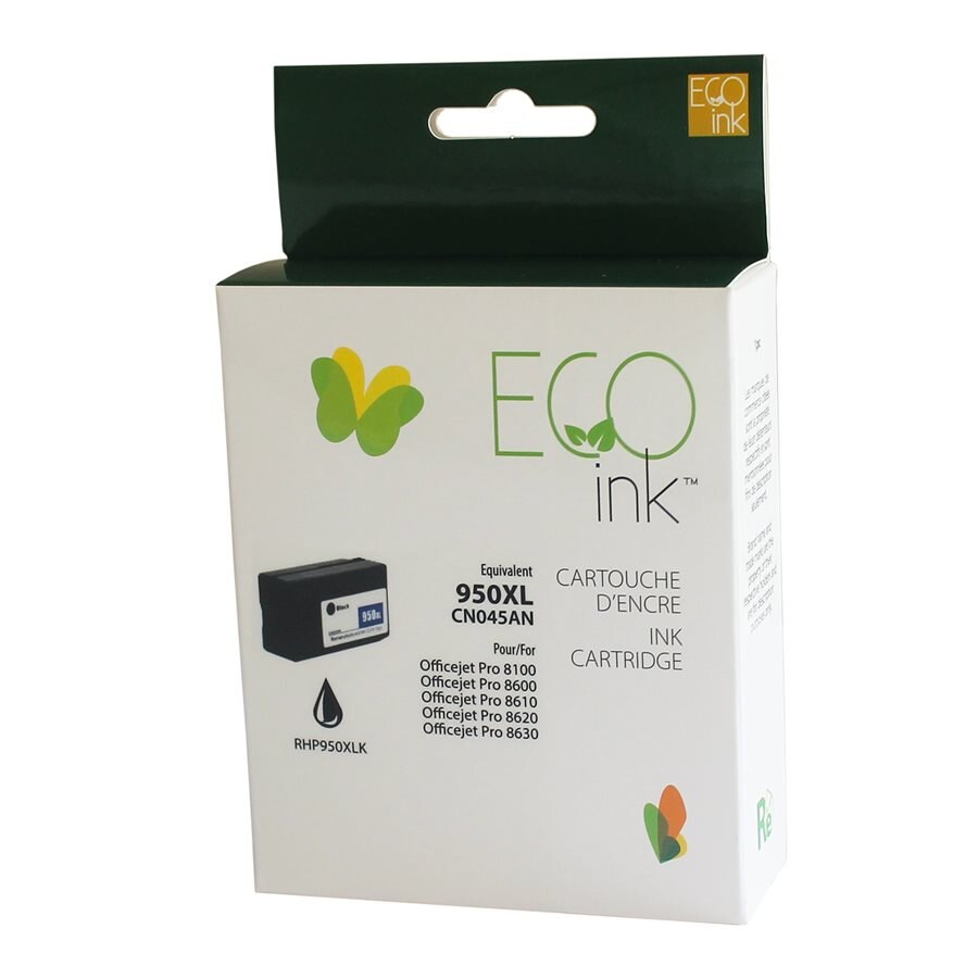 NON-OEM HP 950XL Black reman. EcoInk