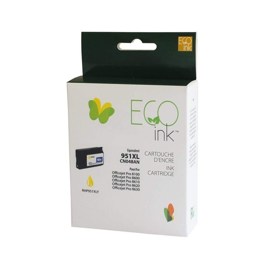 NON-OEM HP 951XL Yellow reman. EcoInk